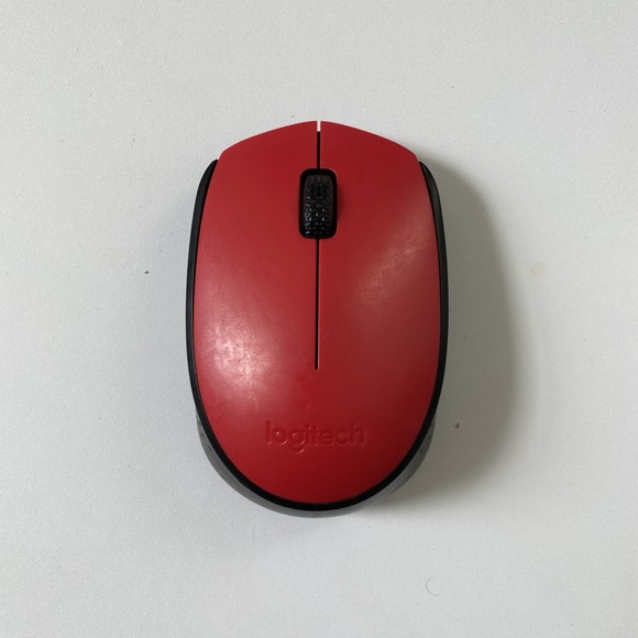 Logitech -  M170 Wireless Mouse For PcMac,2.4 Ghz With USB Mini Receiver - Red - Picture 2 of 6
